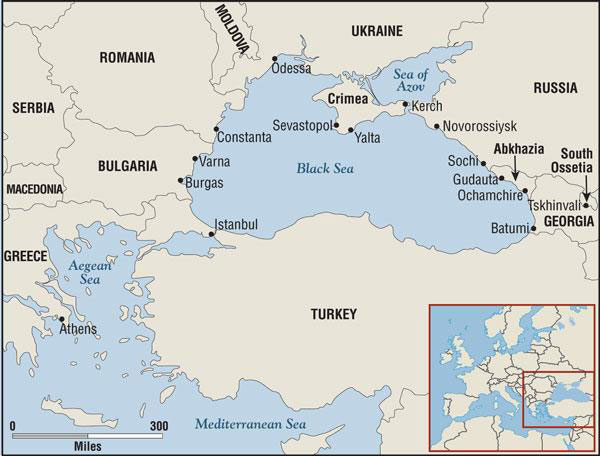 karta crno more BalkanMagazin :: U Crnom moru, SAD i Rusija oči u oči karta crno more