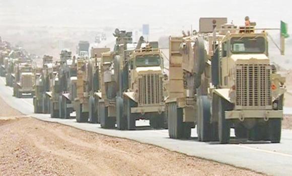 Kolona saudijskih borbenih vozila