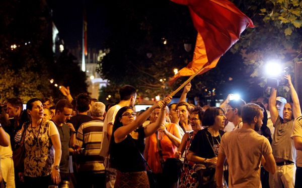 antivladine demonstracije u Skoplju