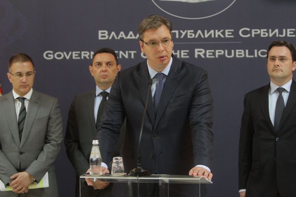Aleksandar Vučić, Nebojša Stefanović, Aleksandar Vulin, Nikola Selaković