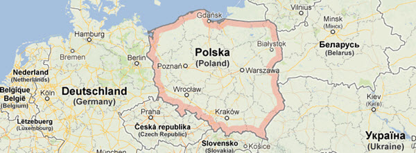 mapa - Poljska