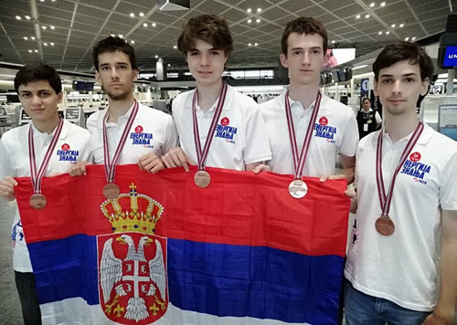 Pet medalja za ekipu Srbije na Međunarodnoj olimpijadi iz fizike