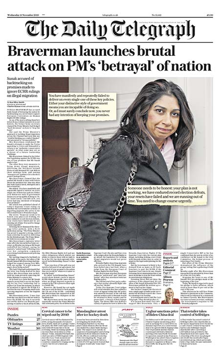 Daily Telegraph 15 11 s