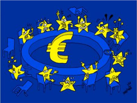 Стварање евра, инвеститорима је улило лажан осећај сигурности због чега је дошло до великог, неодрживог прилива капитала у државе европске периферије